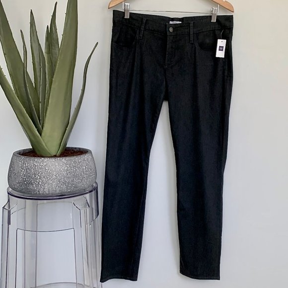 Gap sateen charcoal grey low rise pants with stretch - Picture 3 of 8